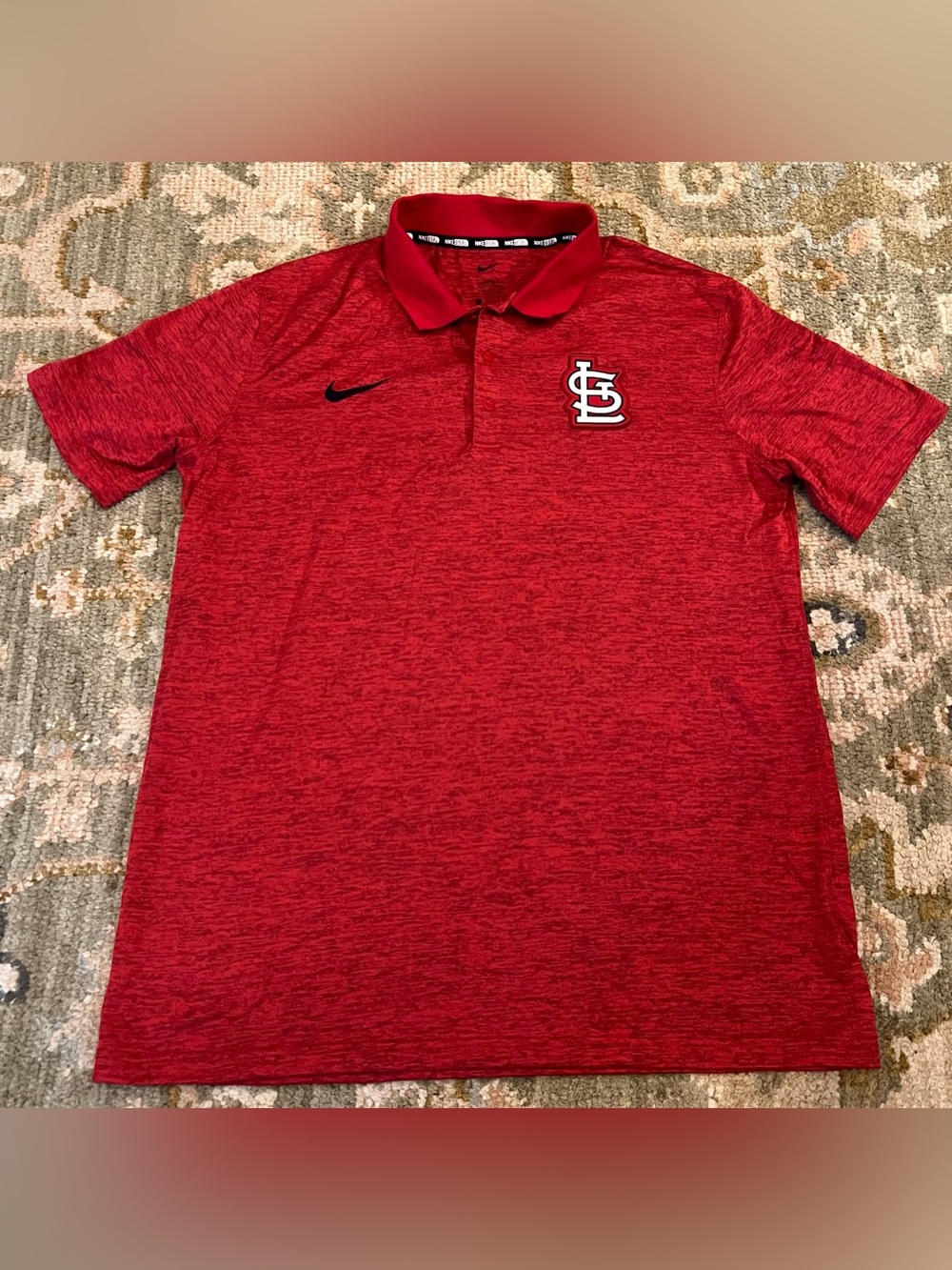 St Louis Cardinals Nike Polo Men’s Size Large Color Red